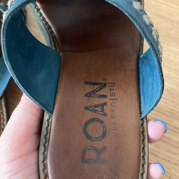 Roan by Bed Stu Buttress Dark Teal Sandal Womens Size 6.5 - Picture 11 of 11